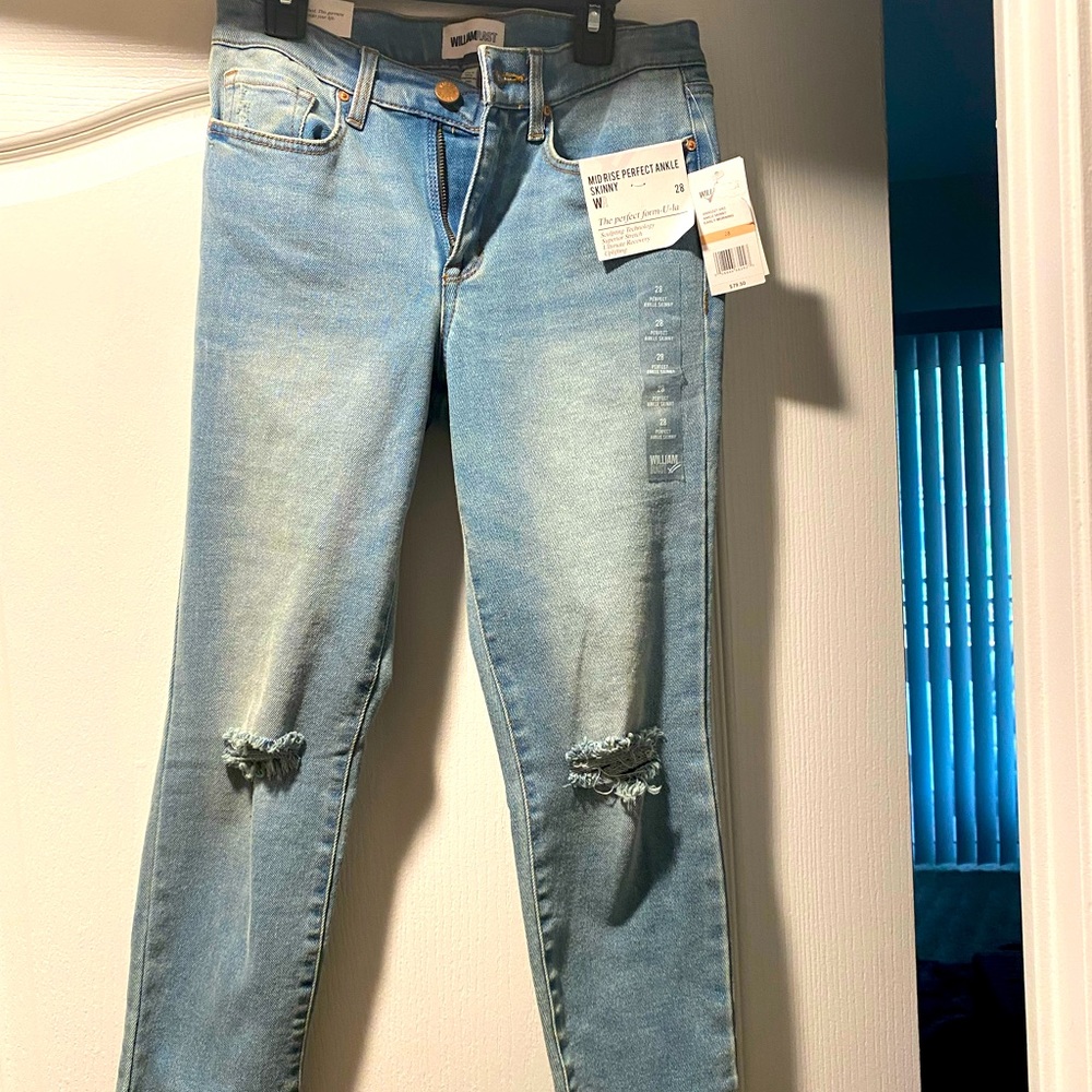 William Rast mid rise perfect ankle skinny